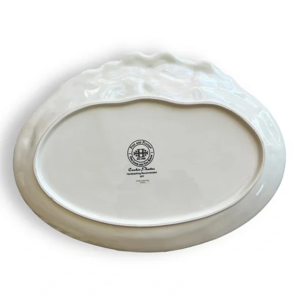 Fitz and Floyd Holiday Platter Home Warms the Heart Cookie Platter - Picture 3 of 6